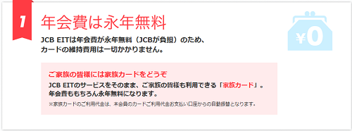 年会費は永年無料